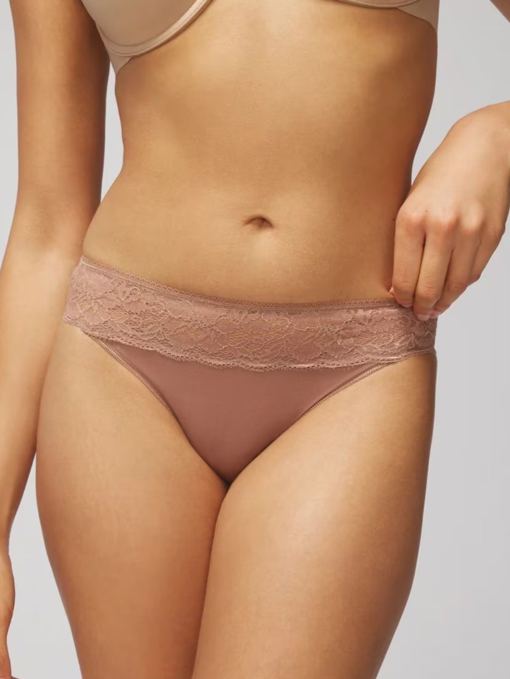 NWT 6 SOMA Microfiber Lace Thong Panties. Neutrals. Women’s Sz-S
